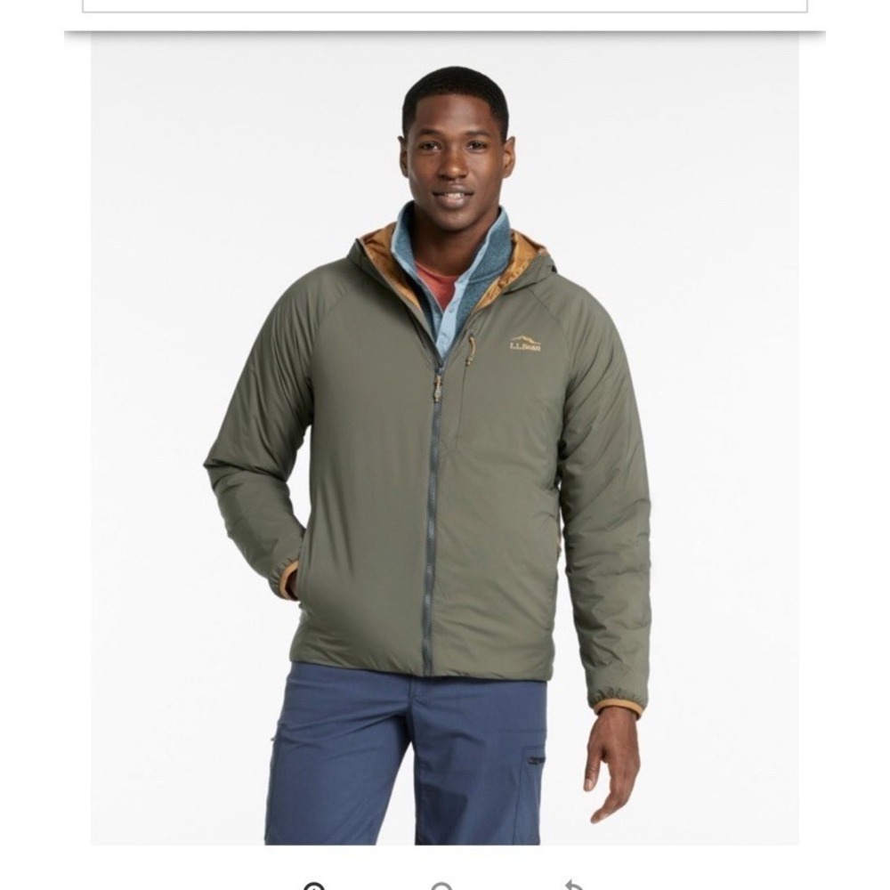 L.L. BEAN‎ Men's PrimaLoft Packaway Hooded Jacket, Regular Size XXL NWT